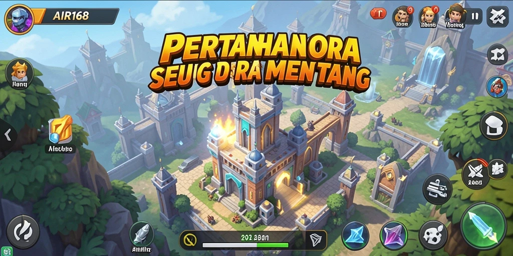 Screenshot AIR168 menampilkan aksi seru dari permainan Tower Defense yang menegangkan.