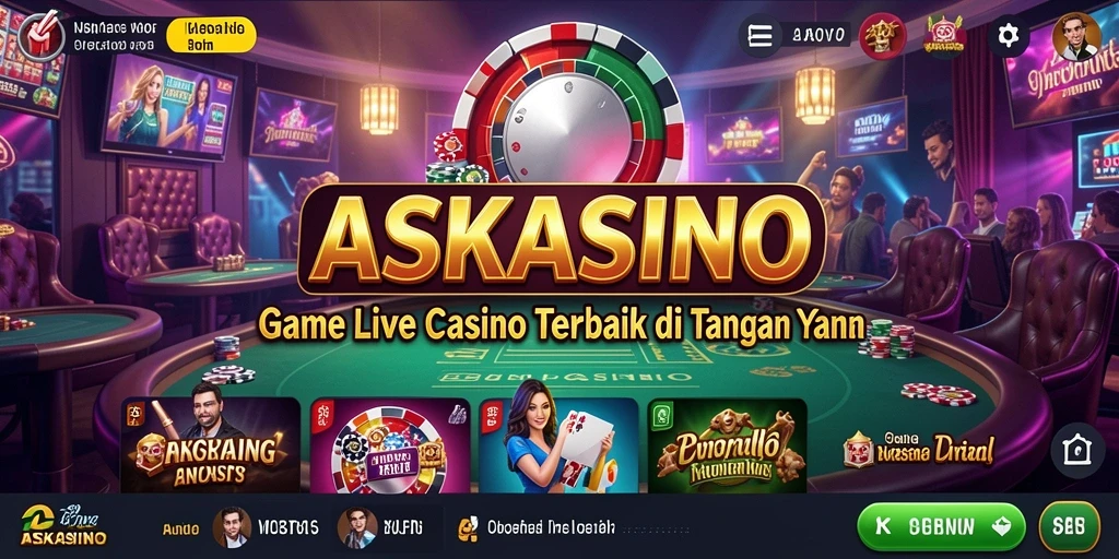 Tampilan gameplay seru dalam aplikasi Live Casino ASKASINO.