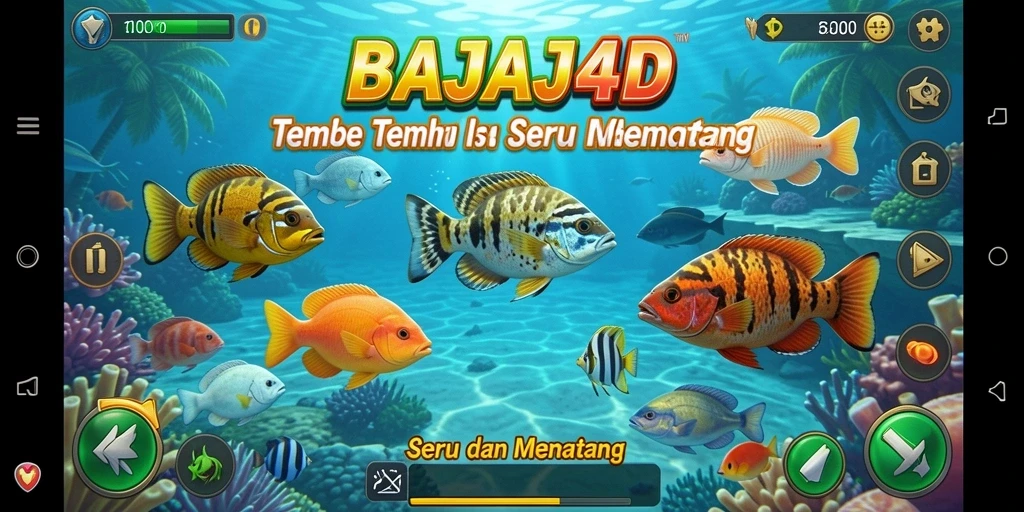 Tampilan gameplay seru BAJAJ4D saat menangkap ikan.