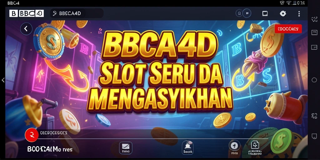 Tampilan menarik dari gameplay BBCA4D dengan berbagai tema Slot.