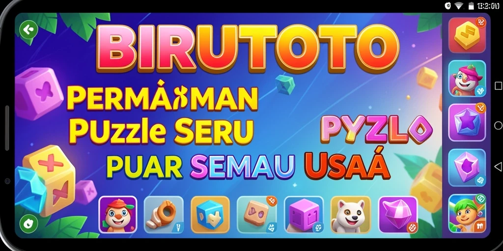 Screenshot gameplay BIRUTOTO menampilkan tantangan Puzzle yang mengasyikkan.