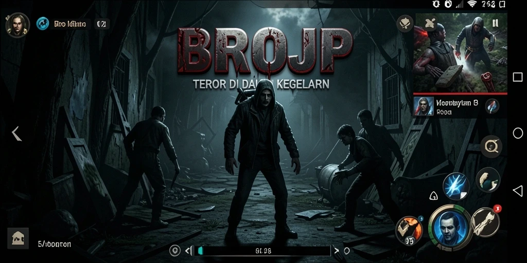 Screenshot gameplay mencekam dari BROJP.