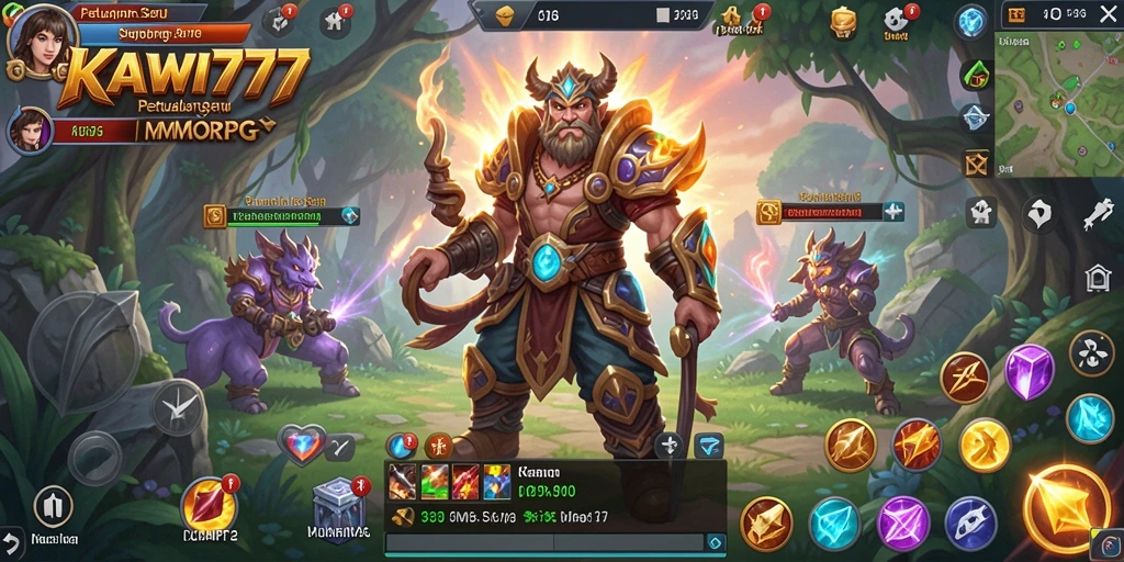 Tampilan gameplay KAWI777 yang menegangkan dalam dunia MMORPG.