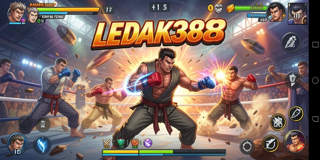 Gameplay seru dalam pertarungan sengit di LEDAK388.