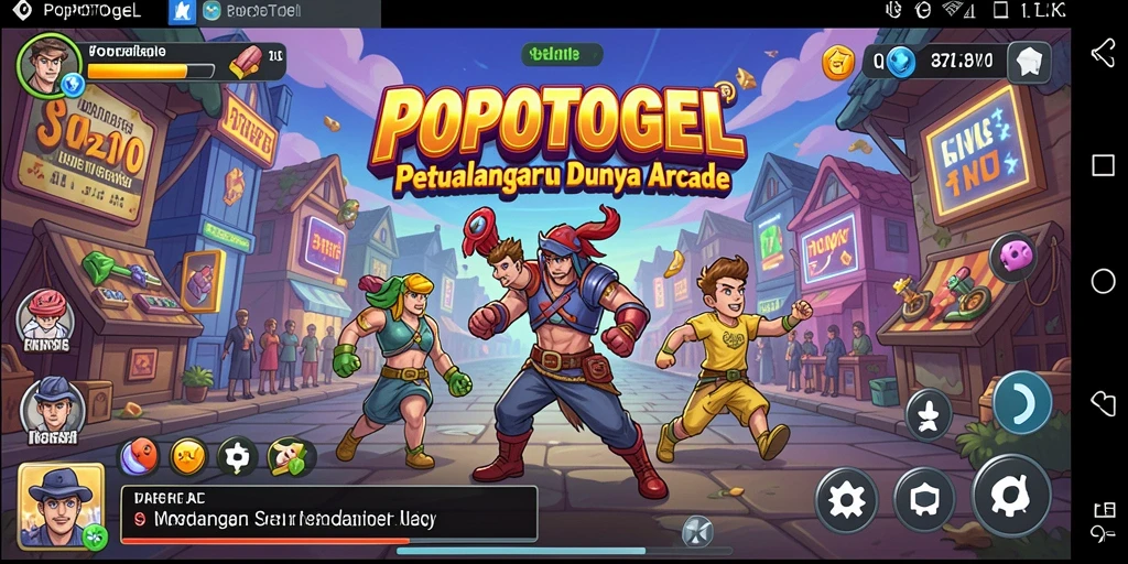 Screenshot menampilkan bagian seru dari gameplay POPOTOGEL dalam aksi.