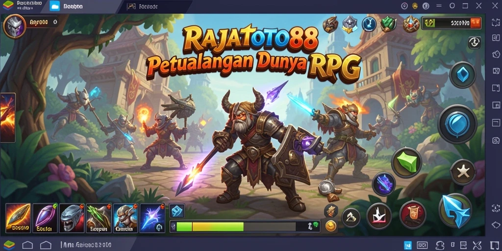 Tampilan gameplay RAJATOTO88 yang menarik dan imersif.