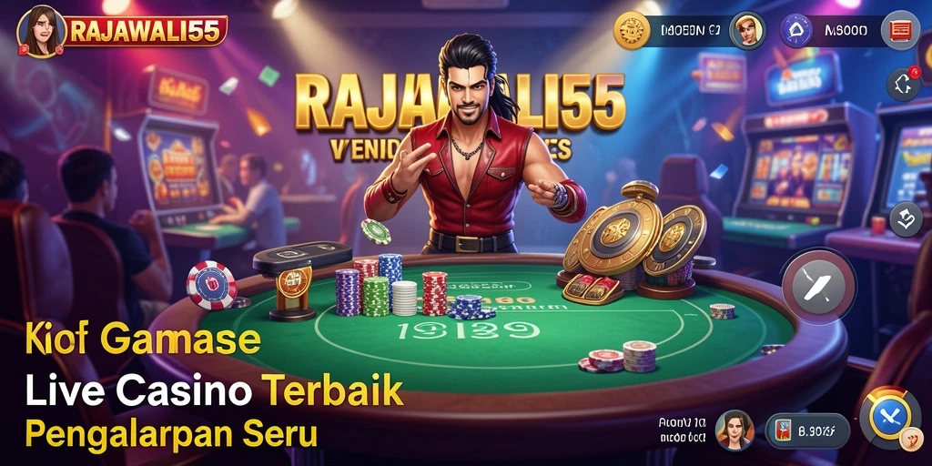 Gameplay seru di RAJAWALI55 dengan dealer langsung dan suasana kasino nyata.