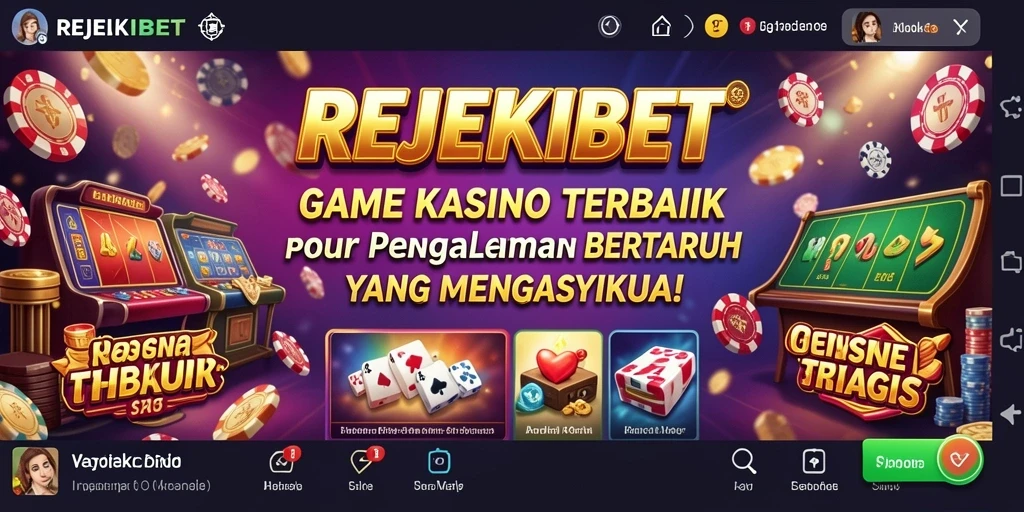 Tampilan gameplay menarik di aplikasi Kasino REJEKIBET.