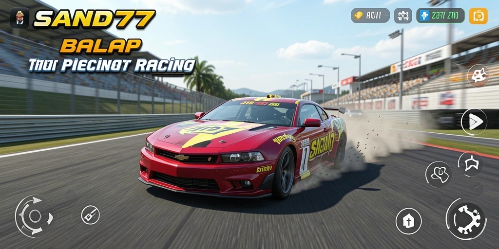 Gameplay Racing SAND77 yang mendebarkan dan penuh aksi.