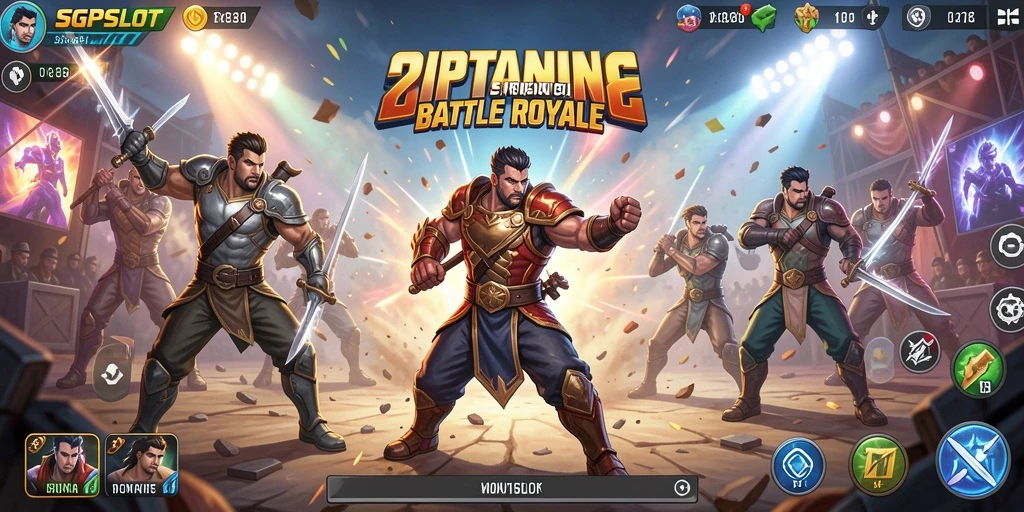 Tangkapan layar SGPSLOT menunjukkan aksi seru dalam permainan Battle Royale.